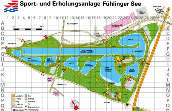 Karte vom Fühlinger See